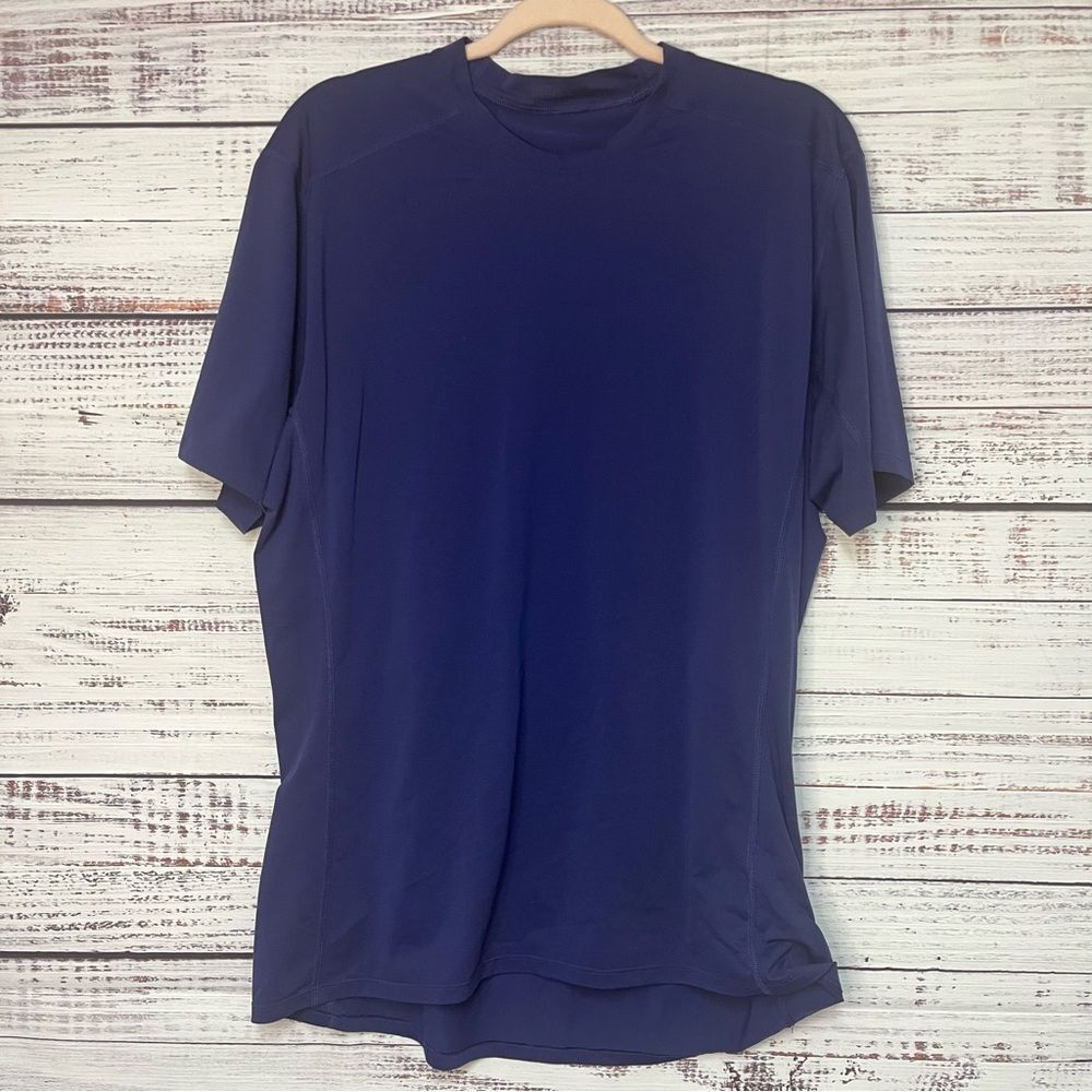 Arc’teryx Phase Crewneck Base Layer Active Tee Mens XL Blue Purple READ FLAW